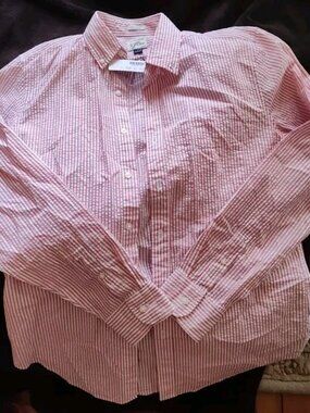 NWT J Crew Seersucker Shirt Classic Sz S Ready for Summer